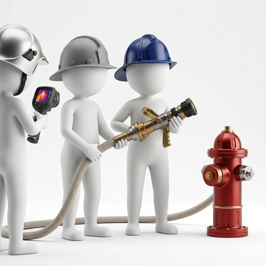 vistoria de bombeiros em empresa